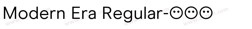 Modern Era Regular字体转换